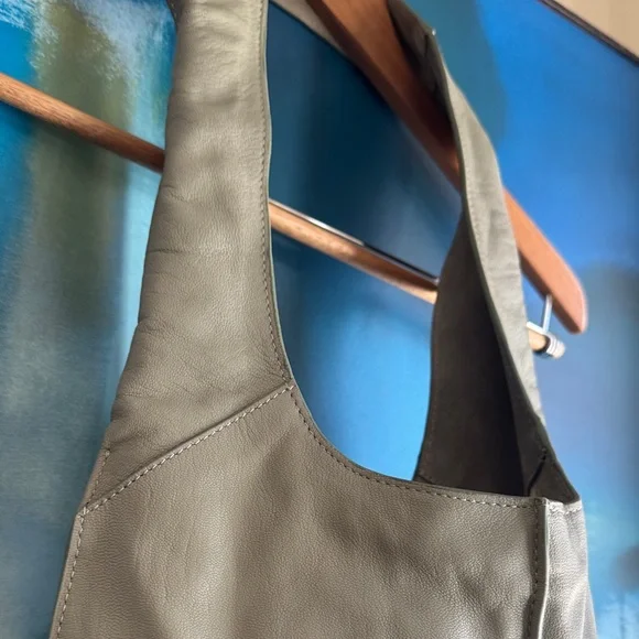 Lucky Brand Leather Shoulder Bag - Soft Green Sage - Picture 3 of 10